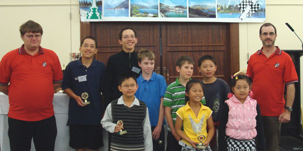 Junior Chess Classic prizewinners
