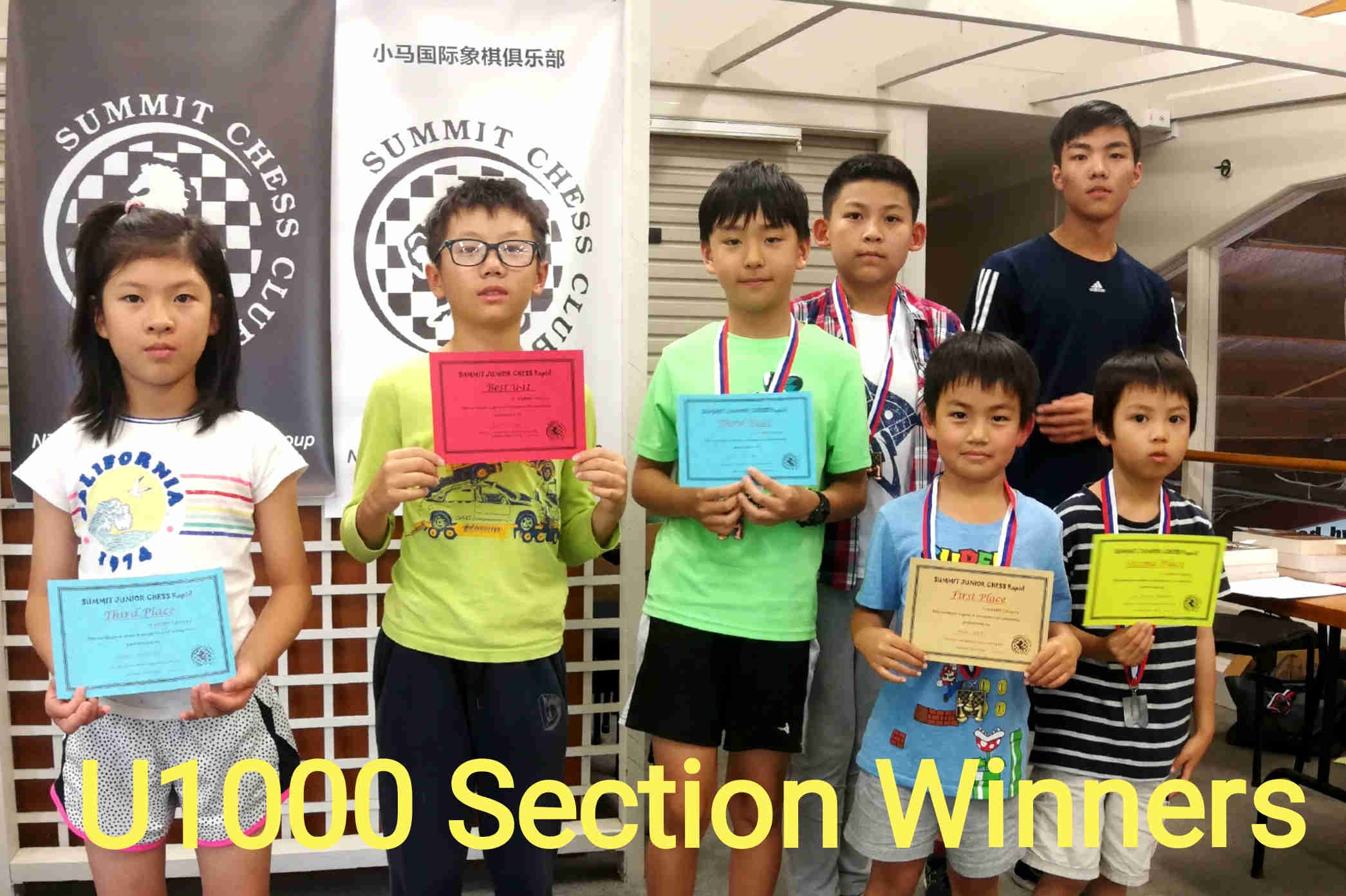 U1000 Section Winners