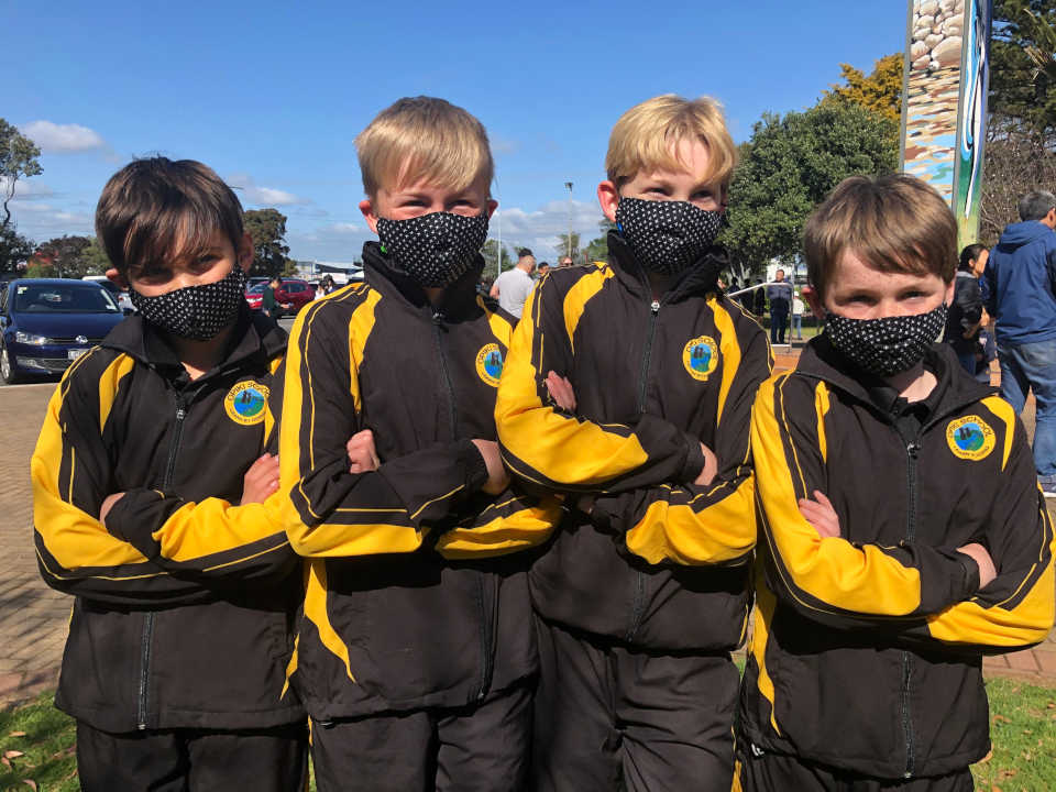 Opiki School team in masks