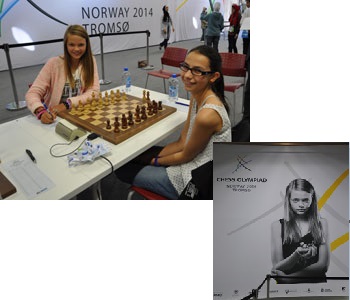 Layla Timergazi (black) against Elise Jacobsen